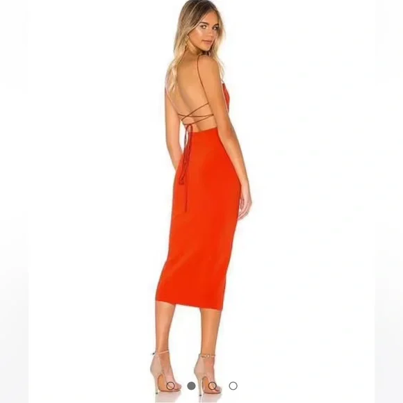 Bec & Bridge Red Midi Dress